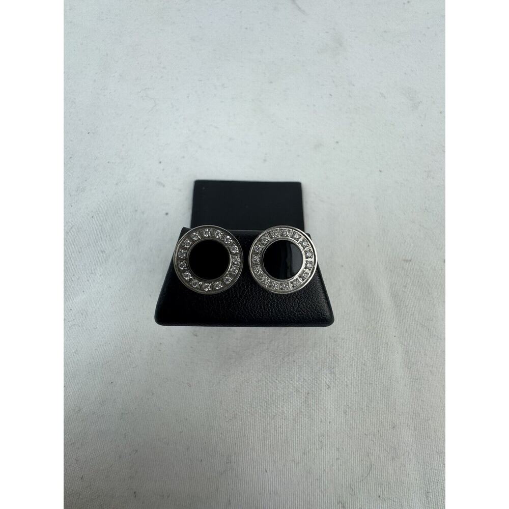 B Tiff New York - Pave 15-Stone Halo Stud Earrings